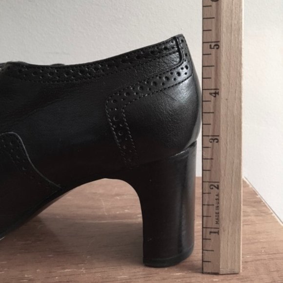 Roberto del Carlo Black Lace up Oxford Heels - EU size 38 1/2; US 8 1/2 - Picture 6 of 6